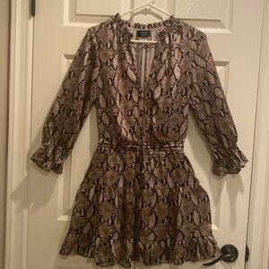 VICI S tan-brown-black dress